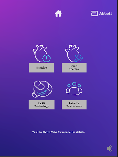 Android application LVAD by Abbott screenshort