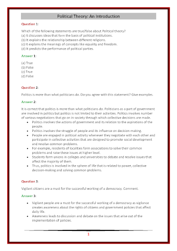 Class 11 Political Science Nce Screen 2