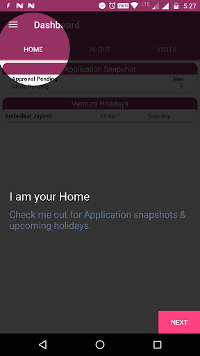Android application Ventura REPS screenshort