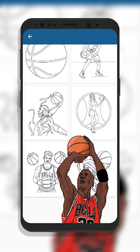 Basket Ball Coloring Book Screen 3