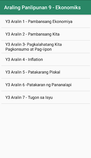 Araling Panlipunan 9 Screen 2