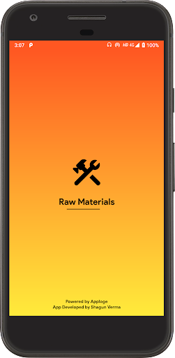 Raw Material Screen 2