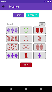 Set Basic: Card Matching Game