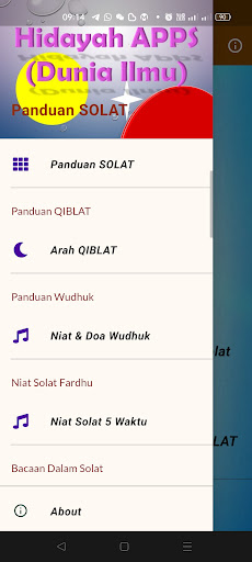 Android application Panduan SOLAT & Arah QIBLAT screenshort