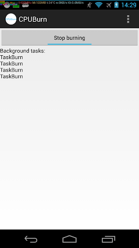 CPUBurn Screen 2