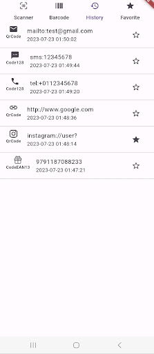 Simple Barcode & QR Code Screen 3