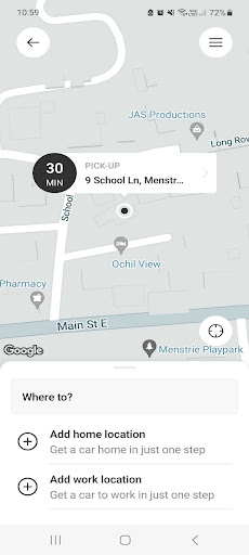 AppiCab Screen 2