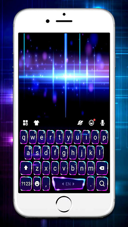 Blue 3D Tech Keyboard Backgrou - 7.1.5_0412 - (Android)