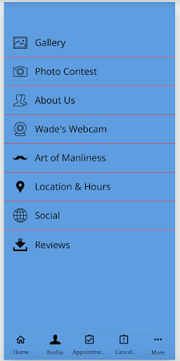 Wades on Main Barbershop Screen 2