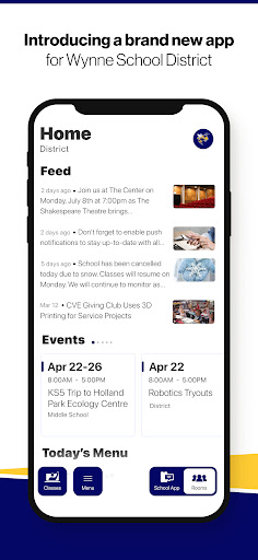 Android application Wynne School District screenshort