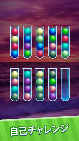 Game screenshot ボール並べパズル: 色の並べ替え hack