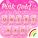 Pink Gold Keyboard Theme icon