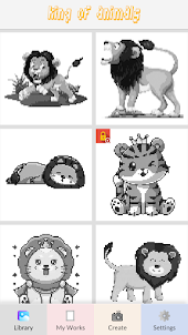 King of Animals Pixel