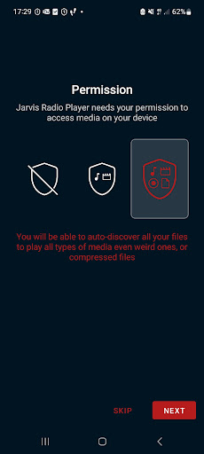 Jarvis Radio Player Screen 3