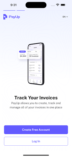 PayUp App Screen 2