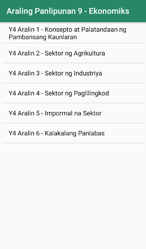 Araling Panlipunan 9 Screen 3