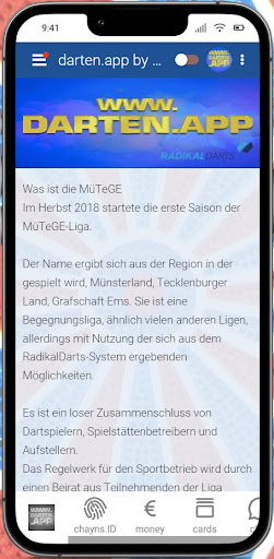 Darten.app, Automaten Heming Screen 2