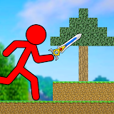 Red Stickman Parkour Fighter icon