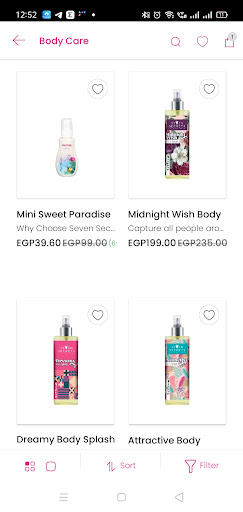 Seven Secrets Cosmetics Screen 2