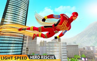 Flying Hero Superhero Games