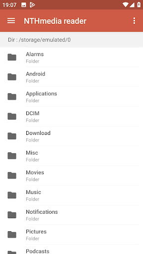 Android application NTHmedia reader screenshort
