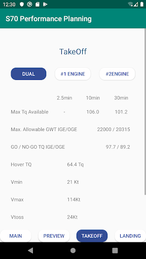 UH-60 Performance Planning Screen 3