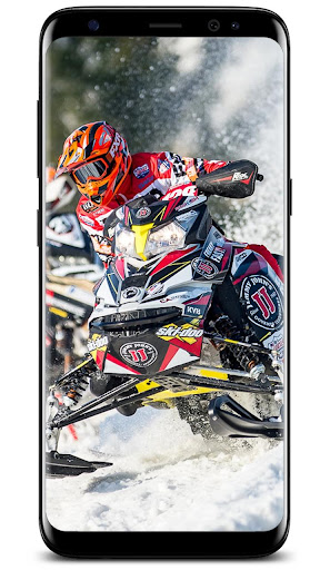 Cool Snowmobile Racing Wallpaper