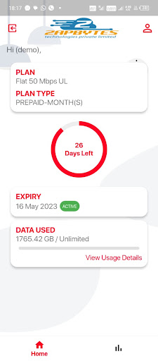 Zapbytes Customer APP Screen 3