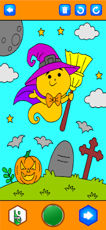 Game screenshot ハロウィン塗り絵ゲーム apk download