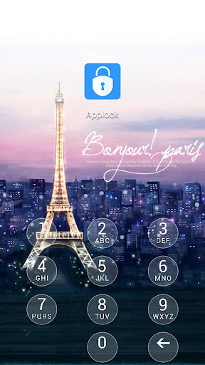 AppLock Theme Paris Screen 2