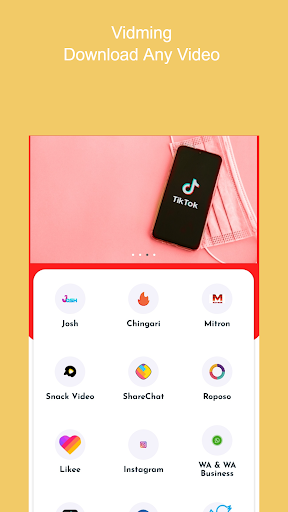 Android application Vidming: Video Status App screenshort