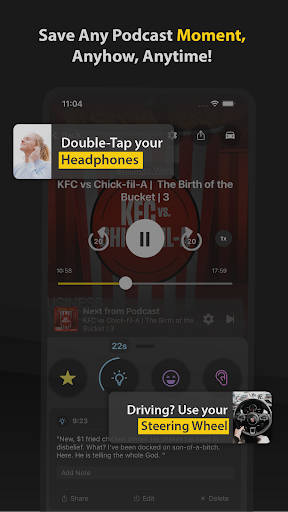 Screenshot of Momento Podcasts