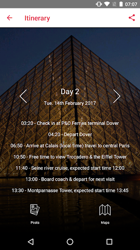 My Tour Manager – On the Go Screen 2
