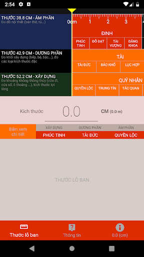 Android application Thước Lỗ Ban Đo Đạc Phong Thủy screenshort