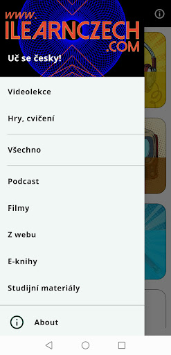 Android application iLearnCzech App screenshort