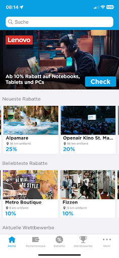 Android application STUcard screenshort