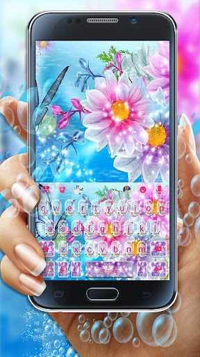 Android application Flowers Underwater Keyboard Th screenshort