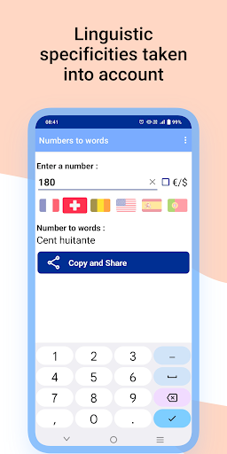 Numbers to words Screen 3