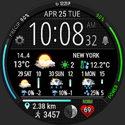 Icon image Digital Weather Watch face P4