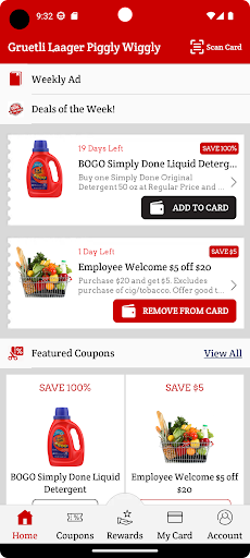 Android application Gruetli Laager Piggly Wiggly screenshort