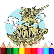 Fantasy Creatures Coloring Book | Coloring Myth