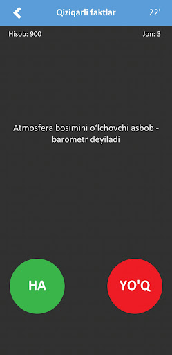 HA yoki YOQ Screen 2