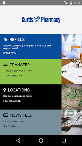 Android application Curtis Pharmacy screenshort