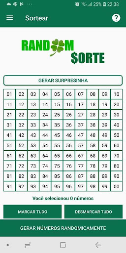 Loterias Random Sorte Lite Screen 2