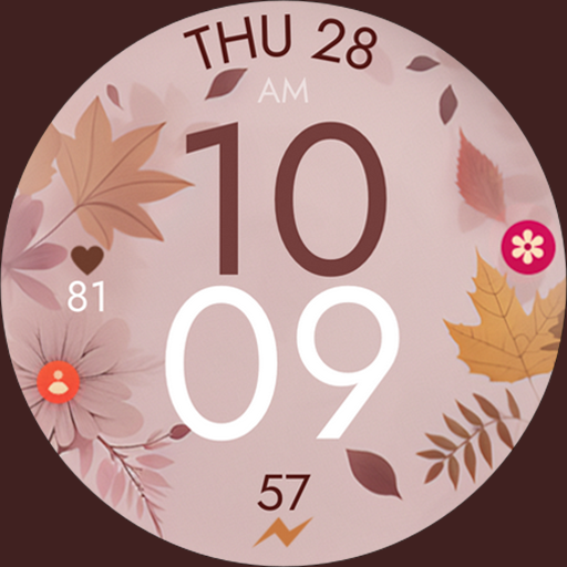 Fall Autumn digital watch face 1.0.0 Icon