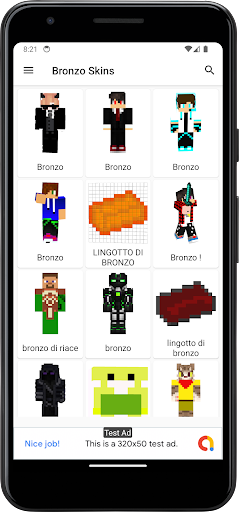 Android application Bronzo Skins screenshort