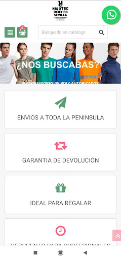 Android application ROLY EN SEVILLA screenshort