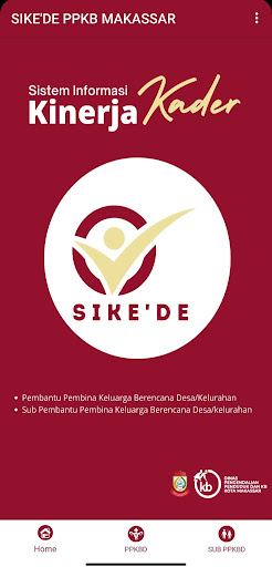 Android application SIKEDE - DPPKB KOTA MAKASSAR screenshort