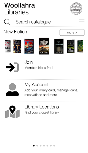 Android application Woollahra Libraries screenshort