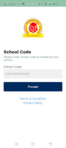 Android application TeacherApp-Vinayak Int School screenshort